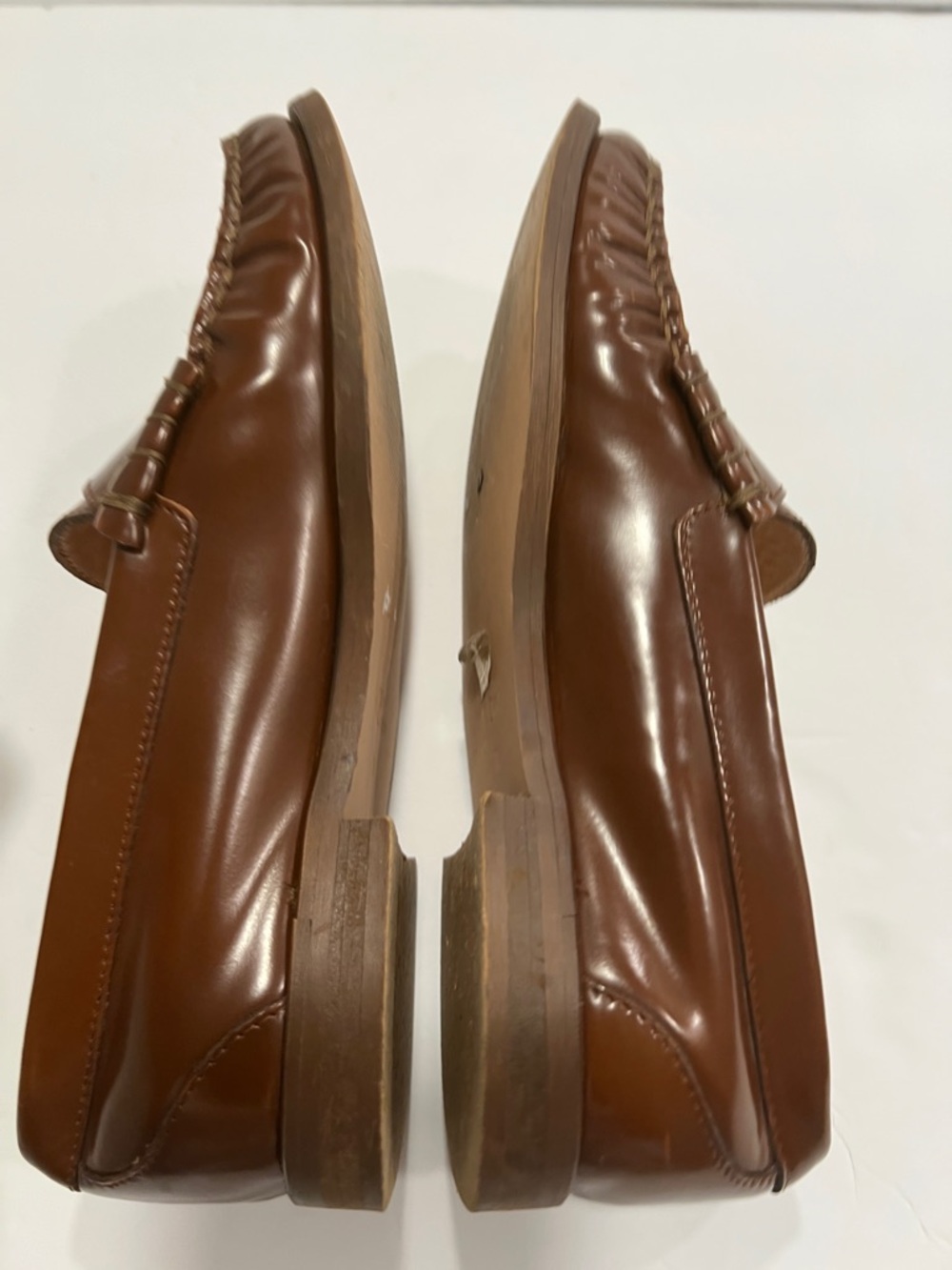 J. Crew Winona Brown Leather Penny Loafers size 7 1/2 - Picture 4 of 7